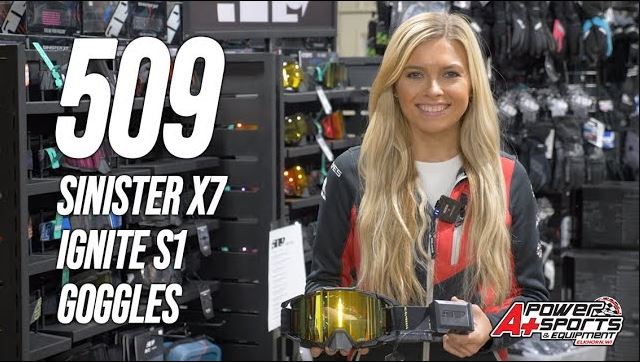 509 SINISTER X7 IGNITE S1 GOGGLES - OVERVIEW