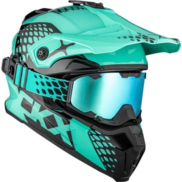 CKX Titan Original Snowmobile Helmet - Trail and Backcountry Viper w/ 210 Goggle