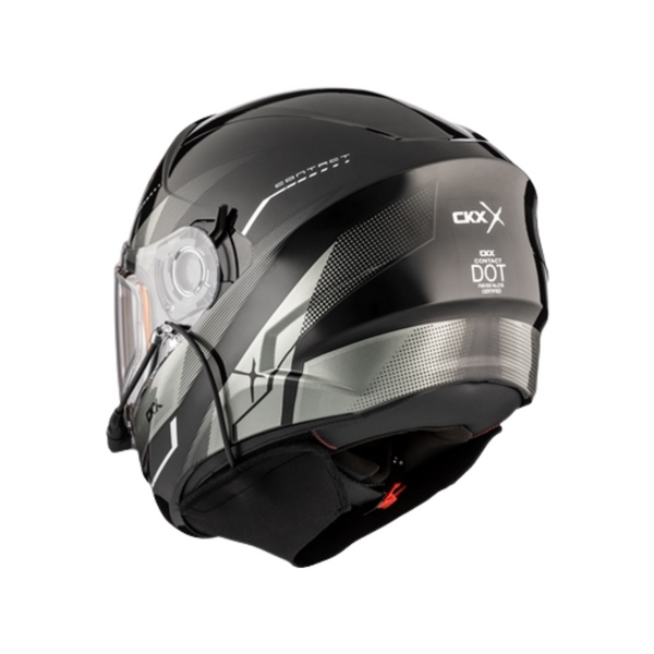 CKX Contact Full Face Snowmobile Helmet w/ Electric Shield - Artik Glossy