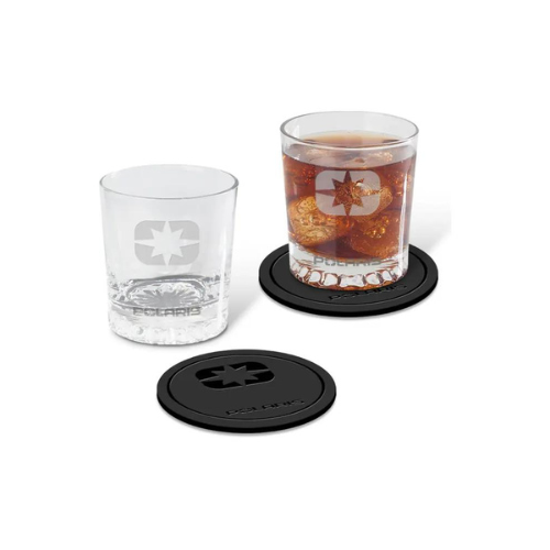 Polaris Etched Low Ball Glasses