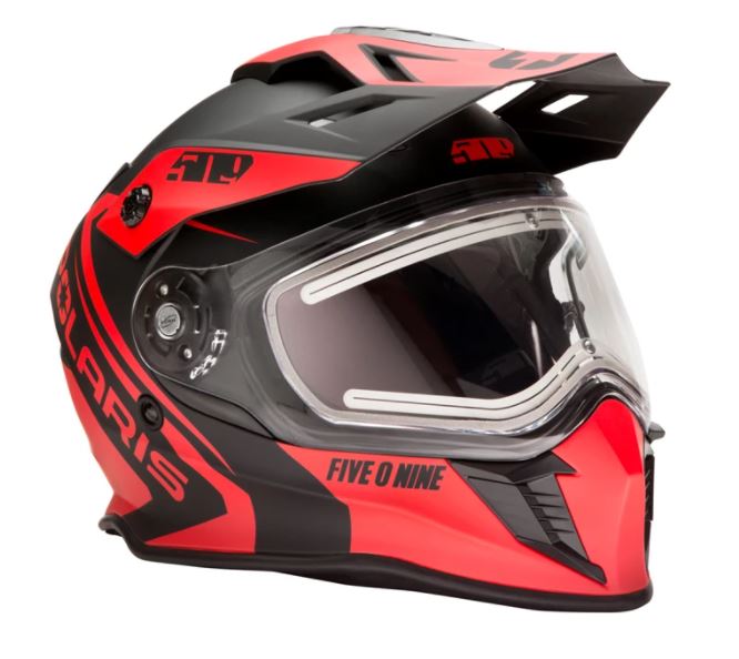 Polaris 509 Delta R3L Helmet, Black/Red