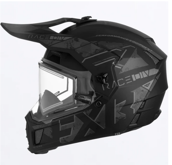 FXR Clutch X Evo Snowmobile Helmet W/ Electric Shield